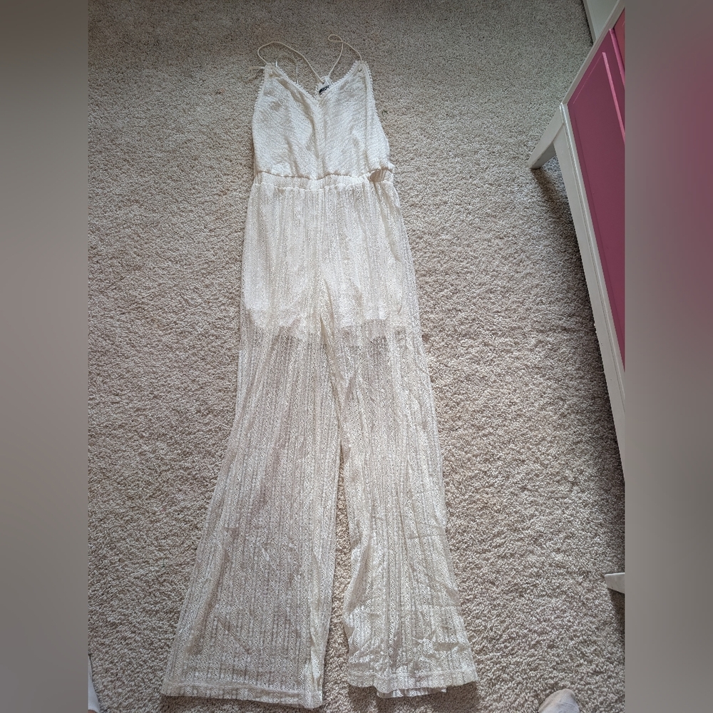 Elegant Cream Jumpsuit